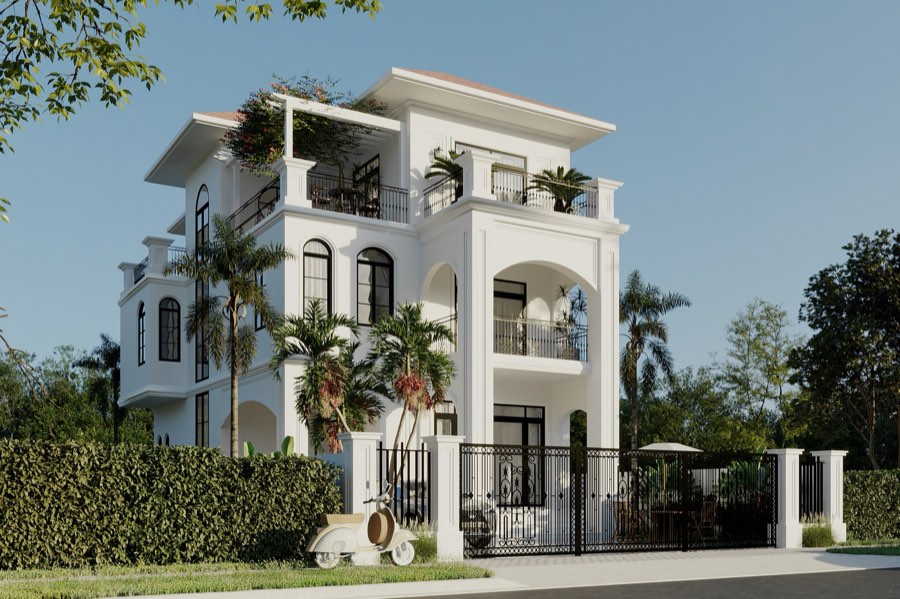 Biệt thự phong cách Đông Dương