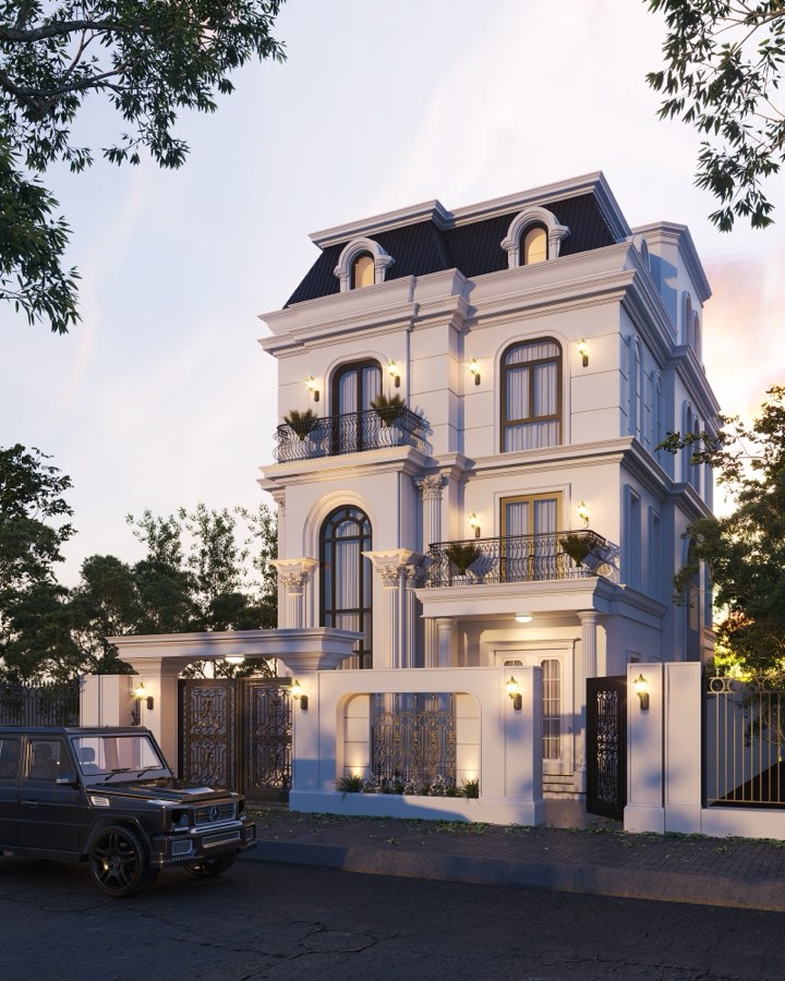 Biệt thự mái Mansard